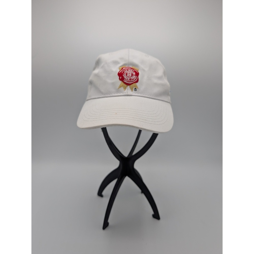 Jim Beam Embroided Adjustable Hat Strapback Dad Hat White